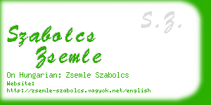 szabolcs zsemle business card